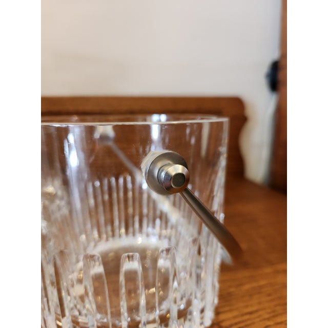 1980s Baccarat Rotary Glasses, Decanter, and Ice Bucket For Sale - Image 9 of 12