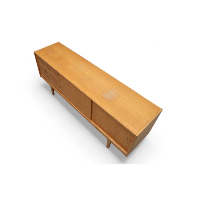 Ikea Erik Wortz "Uvlo" Low Credenza in Oak For Sale - Image 4 of 5