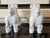 White Mid-Century Japanese Blanc De Chine Porcelain Standing Foo Dogs - Pair For Sale - Image 8 of 12