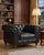 Century Chesterfield Arm Chair - Slate Leather For Sale In Chicago - Image 6 of 7