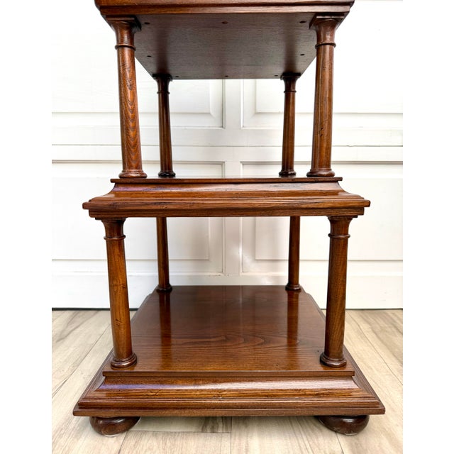 Late 20th Century Baker Furniture Architectural Graduated Tier Étagère For Sale - Image 9 of 12