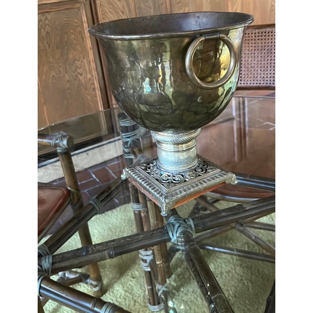 1970's McGuire Leather Wrapped Bamboo, Cane & Dining - Set of 5 For Sale - Image 12 of 18