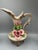 Italian Vintage Italian Capodimonte Porcelain Rose Pitcher Cups & Lidded Bowl - Set of 8 For Sale - Image 3 of 13