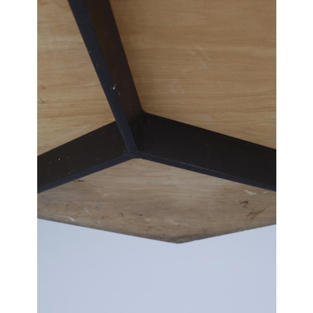 Hexagonal Dining Table attributed to Wim Den Boon, 1960s For Sale - Image 10 of 18