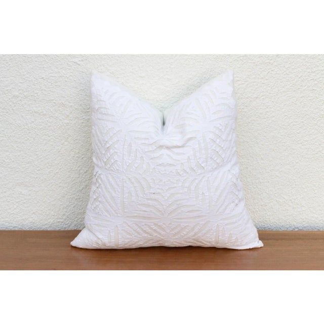 Indian Aroti Applique Pillow Cover For Sale - Image 3 of 7