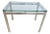 Vintage Mid-Century Aluminum Chrome Floating Side Table For Sale