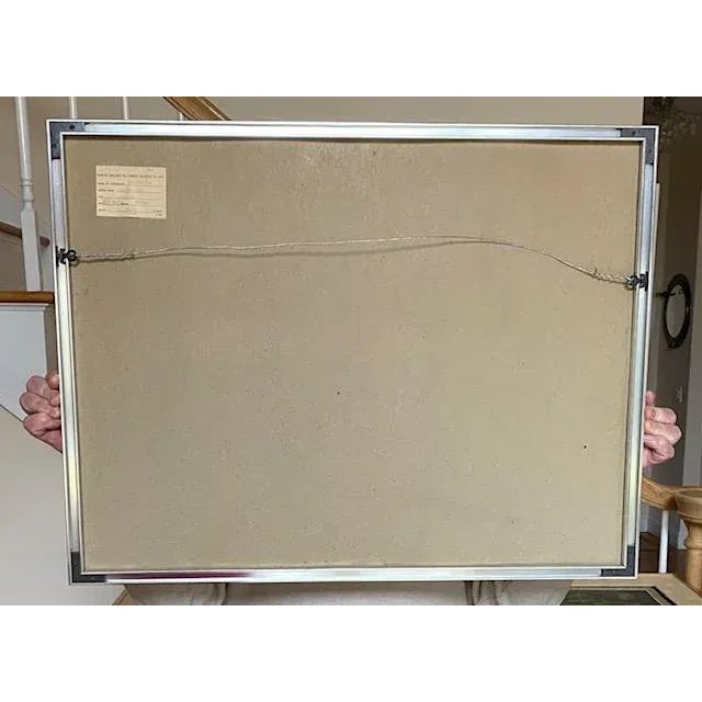 Paper Framed Abstract Expressionist Collage Art by Marca-Relli For Sale - Image 7 of 7