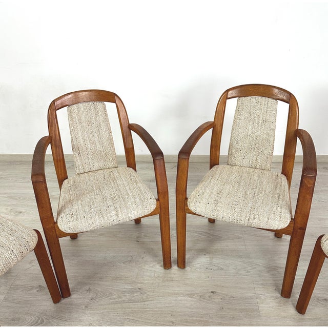 1960s Scandinavian Dining Chairs Manner of Dyrlund – Set of 6 For Sale - Image 5 of 11