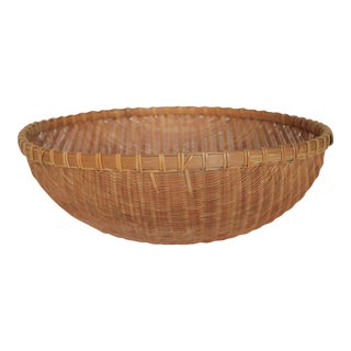 Vintage Woven Sifting Basket For Sale