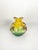 Rustic Yellow Pitcher with Floral Pattern, 1980s For Sale - Image 3 of 14