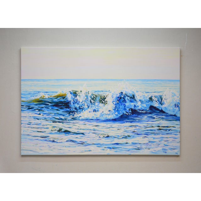 My painting captures the dynamic essence of the sea. With every stroke of my brush in acrylics, I sought to transfer the...