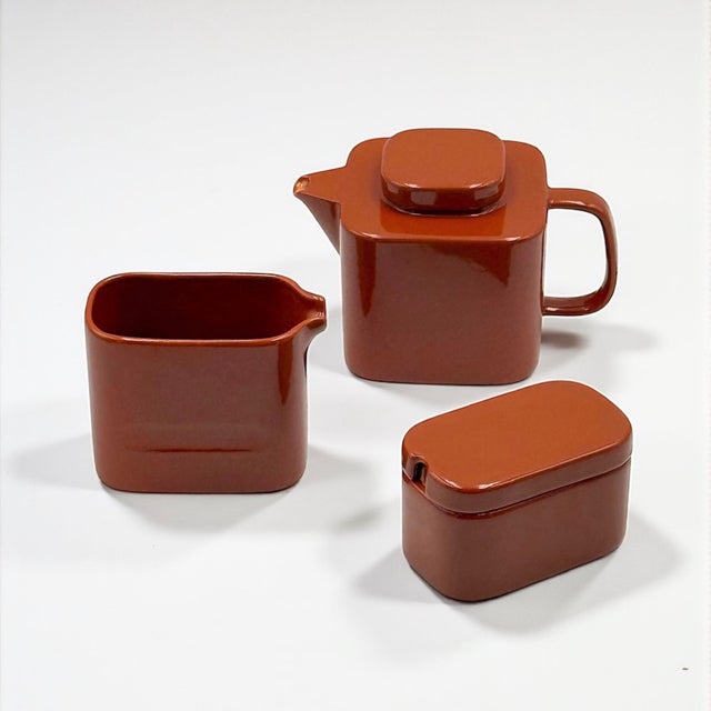 1960s Ceramic Coffee and Tea Service by Makio Hasuike for Franco Pozzi 1967, Set of 15 For Sale - Image 5 of 15