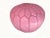 Moroccan Leather Pink Pouf Cover For Sale - Image 9 of 9