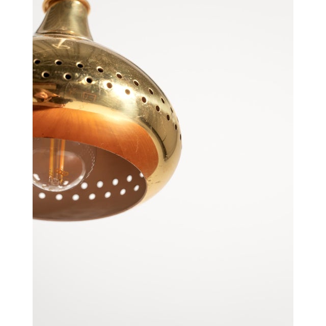 1960s Brass Pendant Lamp from Scandi-Lamp, 1960s For Sale - Image 5 of 8