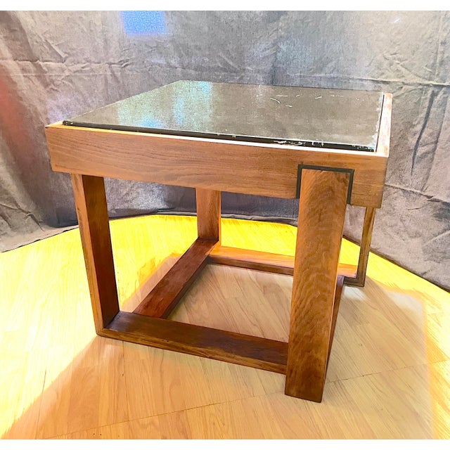 Coffee table made in Brazil at the end of the 70s. The table is made out of "jacaranda", also called rosewood, its natural...