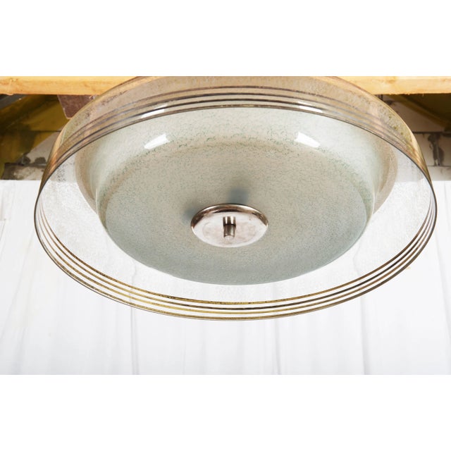 Mid-Century Czech Glass Pendant Light from Napako, 1950s For Sale - Image 14 of 16