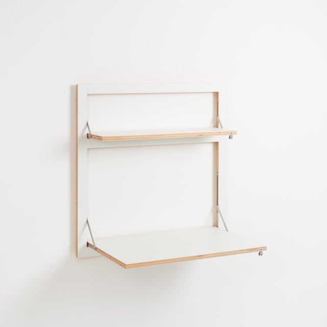 Contemporary 80×80-2 Wall Desk with Shelf from Ambivalenz For Sale - Image 3 of 6