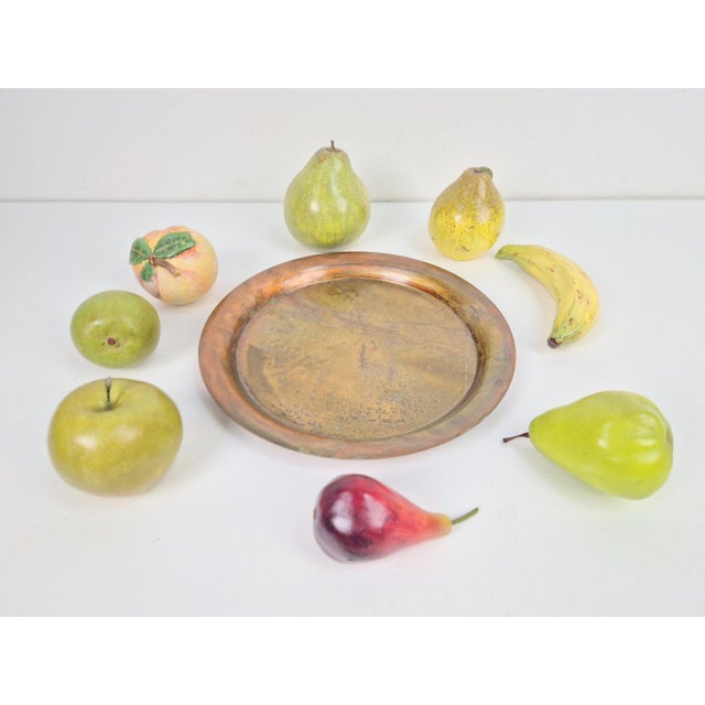 Vintage Italian Handmade Assorted Fruits in Earthenware, 1970s, Set of 9 For Sale - Image 6 of 9