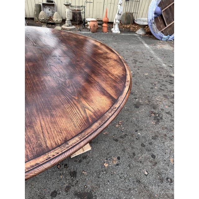 English Round 72" Dining Table For Sale In Nashville - Image 6 of 10