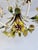 French Tole Inverted Floral Bouquet Chandelier with Five Lights, 1945 For Sale - Image 14 of 18