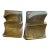 Vintage Leatherlines Books Brass Heavy Bookend Pair For Sale