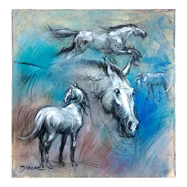 Pascal Dabere, Freedom, 2020, Acrylic & Oil on Canvas For Sale