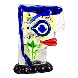 Murano Glass Sculpture "Omaggio to Picasso" by Sandro Frattin