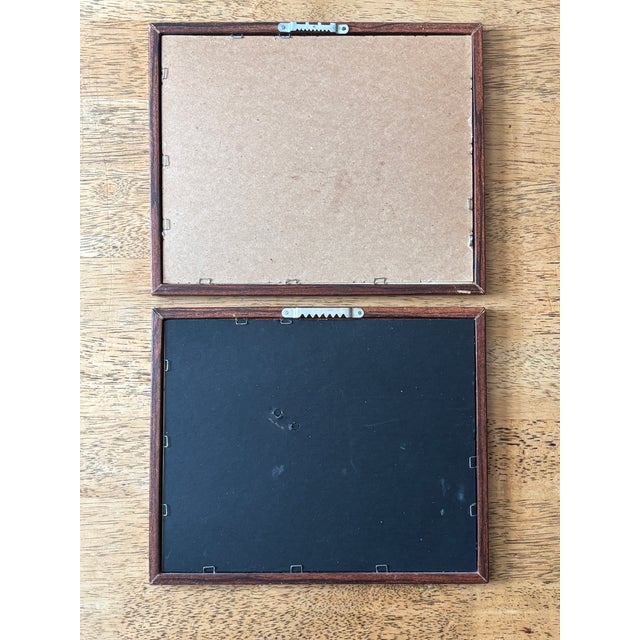 Blue Original 1979 Pair of Nautical Clipper Ship Paintings in Pen, Ink, & Watercolor For Sale - Image 8 of 9