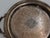 Silverplate Engraved Round Handled Tray, Vintage For Sale - Image 4 of 12