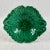 A green majolica glazed pedestal vide-poche with an acanthus leaf pattern, England circa 1875-1880. French for ’empty...
