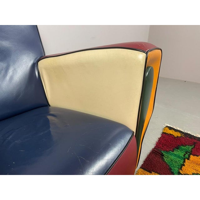 Wood Postmodern Dutch Hip Hop Armchair from Peter van Zoetendaal, The Netherlands, 1990s For Sale - Image 7 of 11