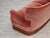 Three-Seater Danish Curved Sofa in Pink Furniture Velour, 1970s For Sale - Image 17 of 18