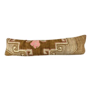 12 x 46 Lumbar Rug Pillow Bohemian Luxe Turkish Pillow Cushion Cover For Sale
