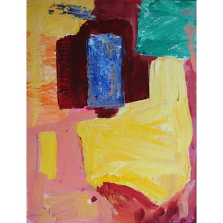 1980s Vintage Abstract Painting For Sale