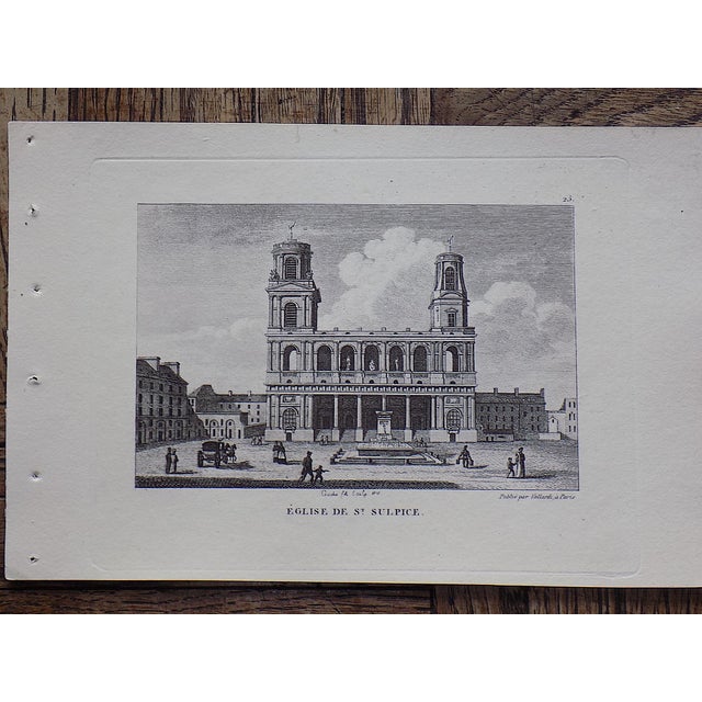 Antique 19th Century Paris Landmark.Engravings - Set of 9 For Sale - Image 4 of 8