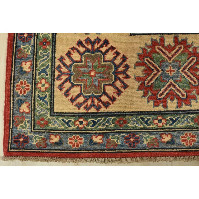 Kazak Rug 9’2” X 11’9” Red Wool Tribal Hand-Knotted Oriental Carpet For Sale - Image 12 of 15