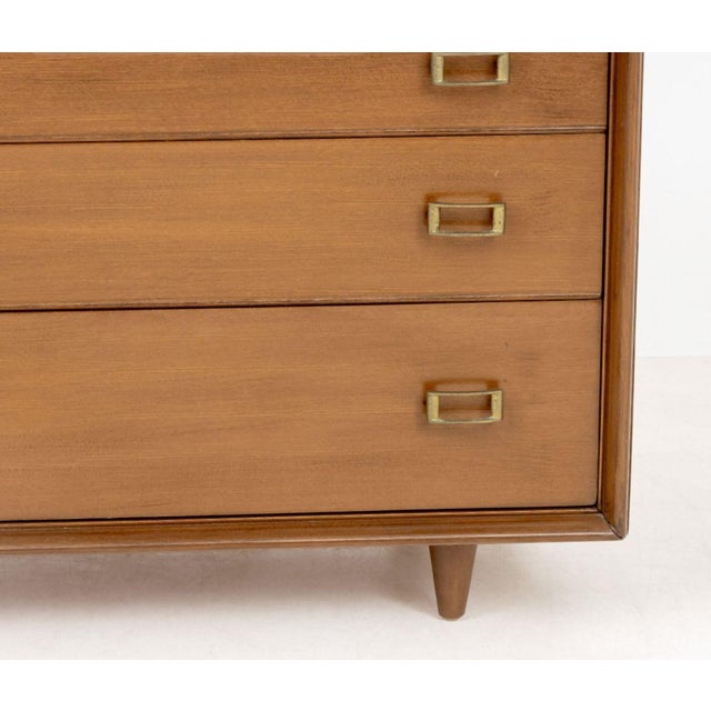 Mid-Century Modern Paul Frankl Walnut Chest of Drawers For Sale - Image 3 of 9