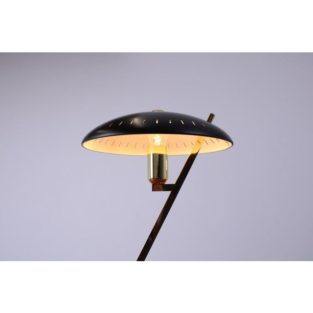 Mid-Century Modern Decora Z Table Lamp in Brass by Louis Kalff for Philips, 1950s For Sale - Image 3 of 18