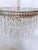 1950s Italian Pewter Frame Upside Down Layered Chandelier For Sale - Image 9 of 10