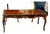 French Style Wooden Coffee Table – Copper Finish With Bronze Accents For Sale