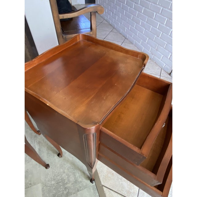 1950s Louis XV Style Bedside Tables, 1950s, Set of 2 For Sale - Image 5 of 18
