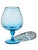 Empoli 1960s Empoli Blue Stemmed Optic Glass Vase For Sale - Image 4 of 9