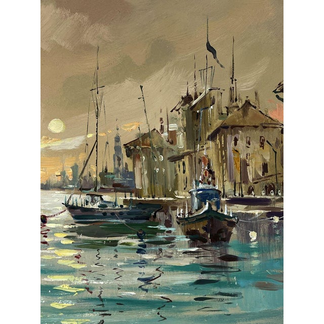 Asparagus Oil Painting Venice at Sunset Yuriy Suprunchuk For Sale - Image 8 of 11