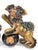 Pair of Mid-Century Chinese Ceramic Polychrome Foo Dog Figurine For Sale In West Palm - Image 6 of 7