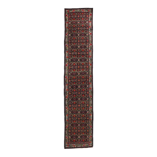 Antique Persian Bijar Rug - 03'08 X 17'09 For Sale