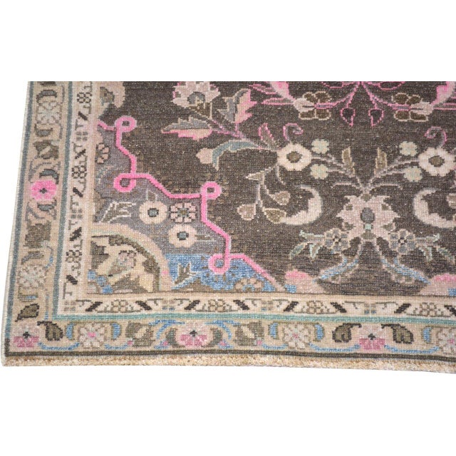 Vintage Turkish Hand Knotted Wool Rug, 3'x9'4'' For Sale - Image 4 of 4