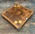 Vintage Wooden Chessboard With Metal Accents For Sale - Image 4 of 18
