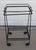 Mid-Century Modern Mid 20th Century Iron 2 Tier Rolling Bar Cart Mathieu Matégot Style For Sale - Image 3 of 18