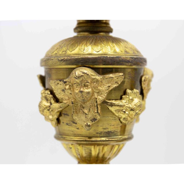 Metal Italian Baroque Style Candlesticks, 19th Century, Set of 2 For Sale - Image 7 of 8