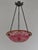 Art Deco French Art Deco Pendant Light by Le Verre Francais Schneider - 1925 Cameo Chandelier France For Sale - Image 3 of 12
